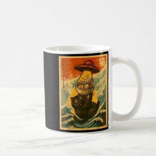 Katten Ramen Grappige Japanse Anime Ufo Mannen Vro Koffiemok