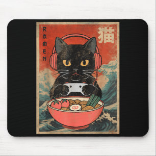 Katten Ramen Japans Grappig Grafisch Kawaii Anime Muismat