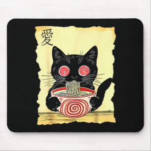 Katten Ramen Japanse Grappige Grafische T-shirts K Muismat