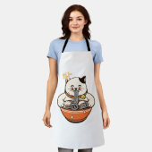 Katten Ramen Kawaii Ontwerp Schort (Gedragen)