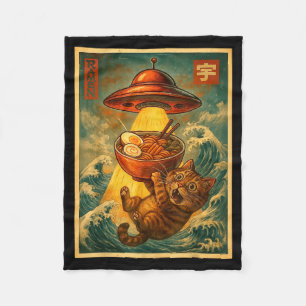 Katten Ramen Ufo Grappige Mannen Vrouwen Tieners K Fleece Deken