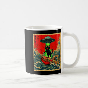 Katten Ramen Ufo Japanse Anime Grafische T-shirts Koffiemok