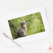 Katten Rechthoekige Sticker (Envelop)