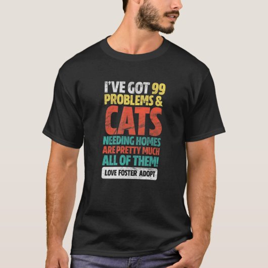 Katten Redden Adoptie Liefde Pleeg Adopt Dier Redd T-shirt (Voorkant)