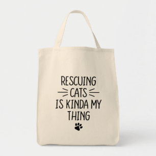 Katten Redden Is Een Beetje Mijn Ding Grappige Kat Tote Bag