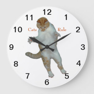 Katten Regel katten wandklokken