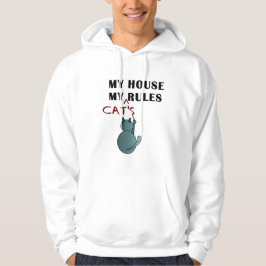 Katten regeren bij mij thuis hoodie