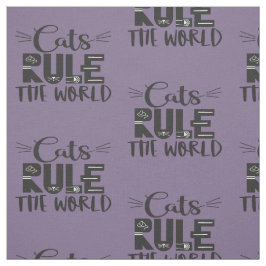 Katten regeren de wereld met trendy sla whiskers stof