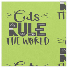 Katten regeren de wereld met trendy sla whiskers stof