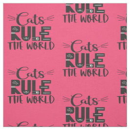 Katten regeren de wereldtrendy met roze whiskers stof