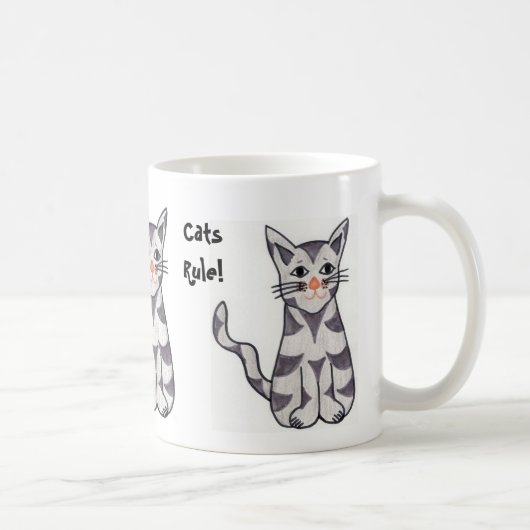 Katten regeren koffiemok (Rechts)