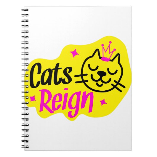 katten regeren notitieboek (Voorkant)
