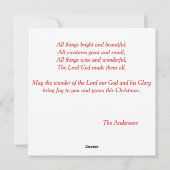 Katten Religieuze ster Alle dingen Dieren Feestdagenkaart (Achterkant)