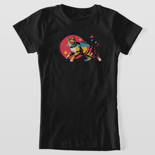 Katten Retro T-shirt (Laagn)