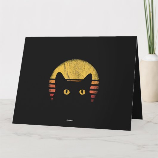 Katten Retro Vintage Kaart (Achterkant)