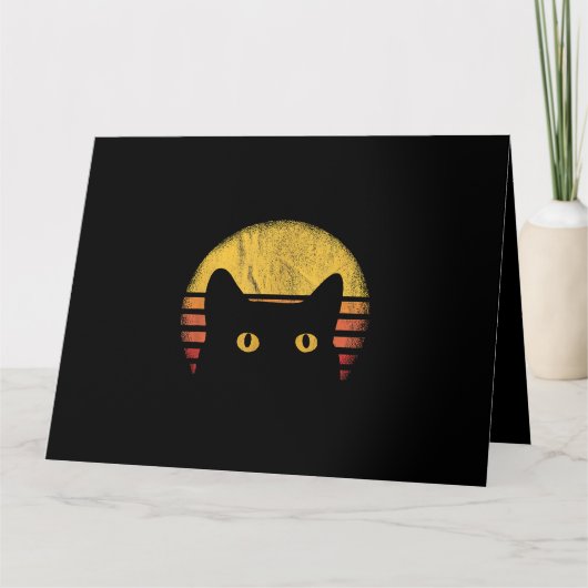 Katten Retro Vintage Kaart (Voorkant)