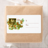 Katten & Robin | Naar van vintage kerstcadeau Etiket (Insitu)