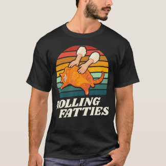Katten Rollende Vetrollen Grappige Kattenliefhebbe T-shirt