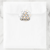 Katten Ronde Sticker (Tas)