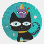 Katten Ronde Sticker (Voorkant)
