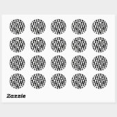 katten ronde sticker (Vel)