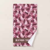 Katten Roze Camouflage Bad Handdoek (Handdoek)