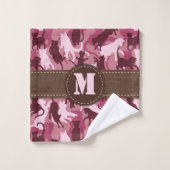 Katten Roze Camouflage Bad Handdoek (Wasdoekje)
