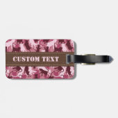 Katten Roze Camouflage Bagagelabel (Achterkant horizontaal)
