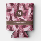 Katten Roze Camouflage Blikjeskoeler (Voorkant)