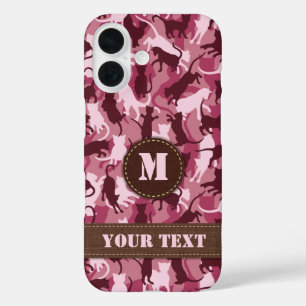 Katten Roze Camouflage iPhone 16 Hoesje