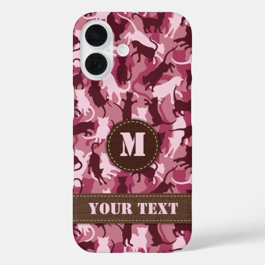 Katten Roze Camouflage Case-Mate iPhone Case (Achterkant)