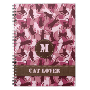 Katten Roze Camouflage Notitieboek