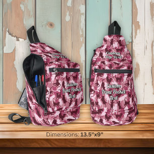 Katten Roze Camouflage Sling Bag