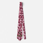 Katten Roze Camouflage Stropdas (Voorkant)