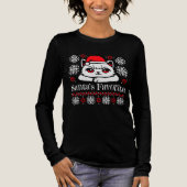 Katten Santa's Favoriete Kerstmuts Kerstkatje Tri-Blend Shirt (Voorkant)