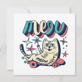 Katten Schaatsen Miauw (Achterkant)