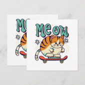 Katten Schaatsen Miauw (Voorkant / Achterkant)