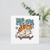 Katten Schaatsen Miauw (Staand voorkant)