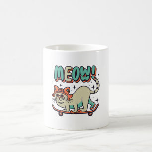 Katten Schaatsen Miauw Koffiemok