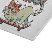 Katten Schaatsen Miauw Snijplank (Hoek)