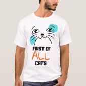 Katten - Schattige Cat Face T-shirt (Voorkant)