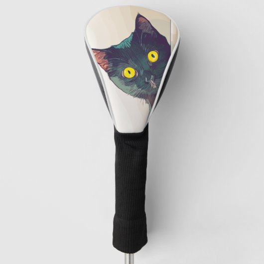 Katten Schilderen Huisdier Katachtige Dier Golfheadcover (Voorkant)