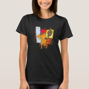 Katten Schilderen Leeuw Artistiek Dieren Grafisch T-shirt