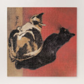 Katten, schilderij van Theophile Steinlen, Legpuzzel (Horizontaal)