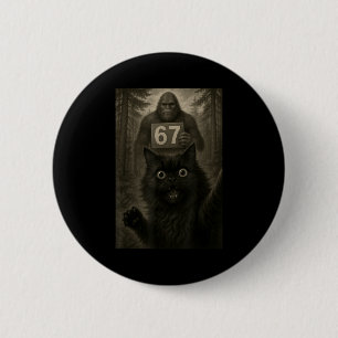 Katten Selfie 67 Meme Zes Zeven Grappige Bigfoot  Ronde Button 5,7 Cm