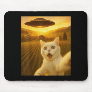 Katten Selfie Met Alien Ufo Grappige Katten Cadeau Muismat