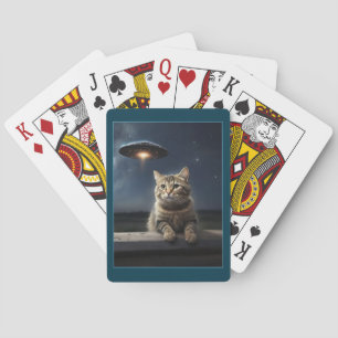 Katten Selfie UFO Speelkaarten Grappig Spel