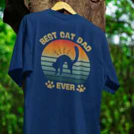 Katten-Shirt Mannen Beste KattenPapa Aller Tijden  T-shirt