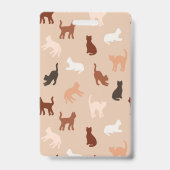 Katten silhouet badge (Achterkant)