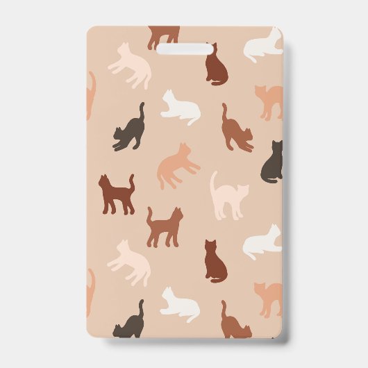 Katten silhouet badge (Voorzijde)
